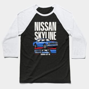 Skyline 2000 GTR Retro Car Baseball T-Shirt